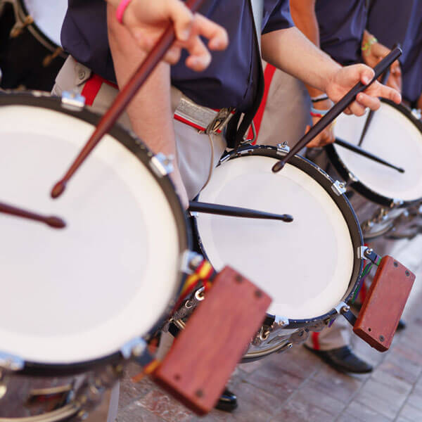 drum lines available for booking through Total Events DFW