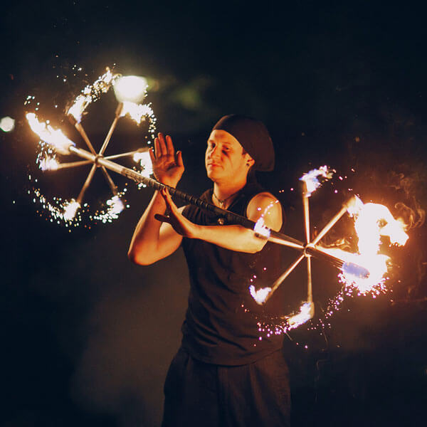fire performers available for event scheduling through Total Events DFW
